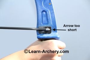 arrow too short