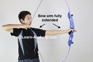 Bow-arm fully extended
